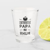 Der authentische Papa am Rum Schnapsglas (Vorderseite)