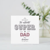 Der authentische Super Papa Karte (Stehend Vorderseite)