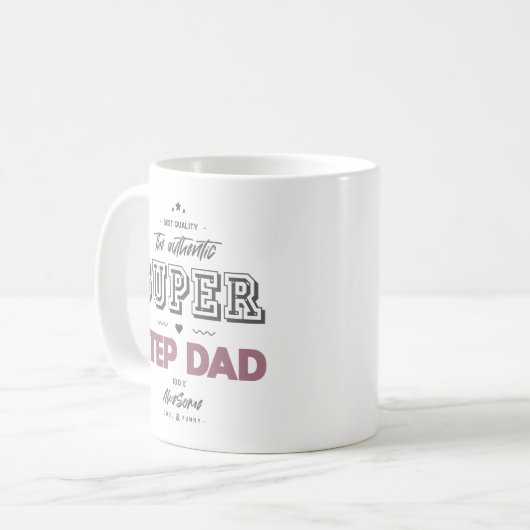 Der authentische Super Step Papa Kaffeetasse (Vorderseite Links)