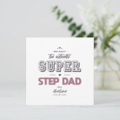 Der authentische Super Step Papa Karte (Stehend Vorderseite)