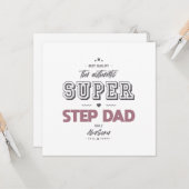 Der authentische Super Step Papa Karte (Vorderseite/Rückseite Beispiel)