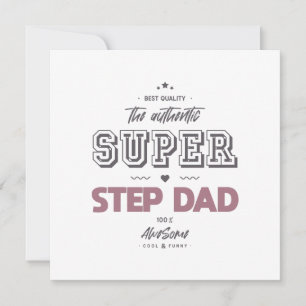 Der authentische Super Step Papa Karte
