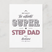 Der authentische Super Step Papa Postkarte (Vorderseite)