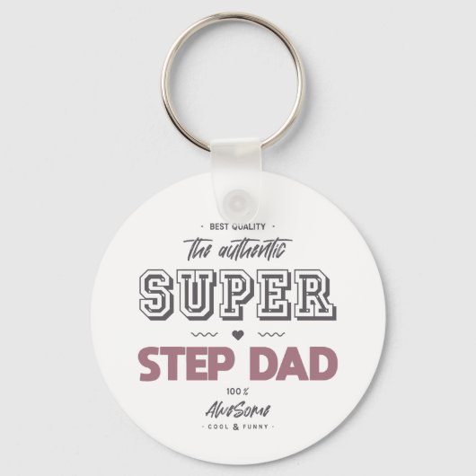 Der authentische Super Step Papa Schlüsselanhänger (Vorderseite)