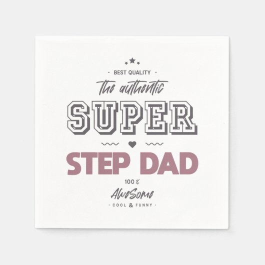 Der authentische Super Step Papa Serviette (Vorderseite)