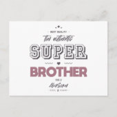Der authentische Superbruder Postkarte (Vorderseite)