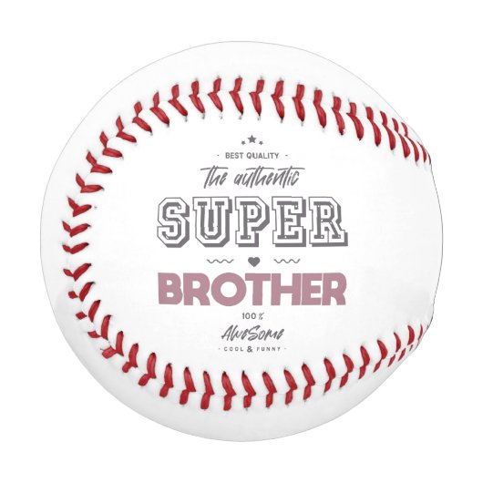 Der authentische Superbruder spielt Karten Baseball (Vorderseite Links)