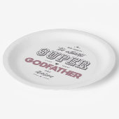 Der authentische Supergott Pappteller (Schrägansicht)