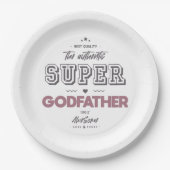 Der authentische Supergott Pappteller (Vorderseite)