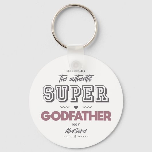 Der authentische Supergott Schlüsselanhänger (Vorderseite)