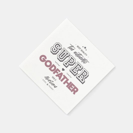 Der authentische Supergott Serviette (Ecke)