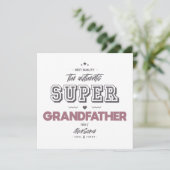 der authentische Supergroßvater Karte (Stehend Vorderseite)