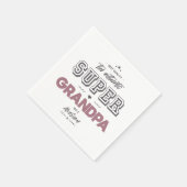 Der authentische Supergroßvater Serviette (Ecke)