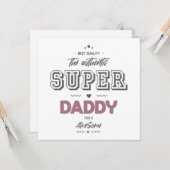 Der authentische Superpapi Karte (Vorderseite/Rückseite Beispiel)