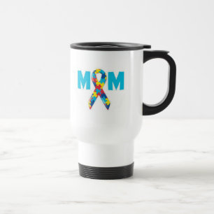 Der Autismus-Bewusstseins-Reise-Tasse der Mama Reisebecher