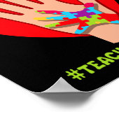 Der Autismus des Kindergartenlehrers hat angegriff Poster (Ecke)