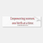 der Autoaufkleber der doulas (Vorne)