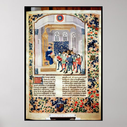 Der Autor, der den Bauern sein Buch vorstellt Poster (Vorne)