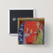 Der Autor, der sein Buch anbietet Button (Vorne & Hinten)