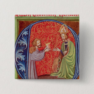 Der Autor, der sein Buch anbietet Button