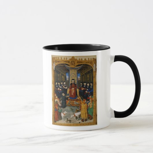 Der Autor, der sein Buch einweiht Tasse (Rechts)