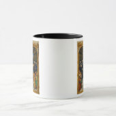 Der Autor, der sein Buch einweiht Tasse (Zentrum)