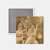 Der Autor Leo Tolstoi mit seiner Familie Magnet (Vorderseite/Rückseite)