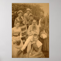 Der Autor Leo Tolstoi mit seiner Familie