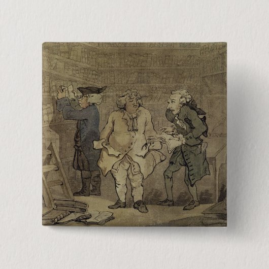 Der Autor und sein Verleger, 1784 (graue Wäsche Button (Vorderseite)
