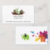 Der Autorn-Visitenkarte 2 der Visitenkarte (Vorne/Hinten)