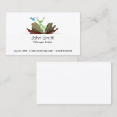 Der Autorn-Visitenkarte der Visitenkarte (Vorne/Hinten)