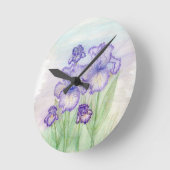 Der Autumn Circus und Art Deco Iris' Runde Wanduhr (Winkel)