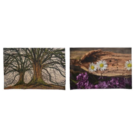 Der Autumn Destiny of Wood Barke aus Holz ist das Kissenbezug (Vorderseite-Set)