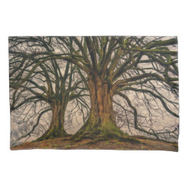 Der Autumn Destiny of Wood Barke aus Holz ist das Kissenbezug