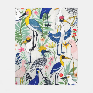 Der Aviary Almanac Fleecedecke
