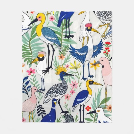 Der Aviary Almanac Fleecedecke (Vorderseite)