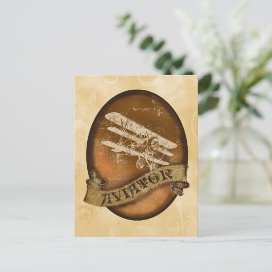 Der Aviator Postkarte (Stehend Vorderseite)