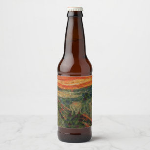 Der Avocado Scream Fine Art Vegan Spoof Bierflaschenetikett