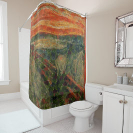 Der Avocado Scream Fine Art Vegan Spoof Duschvorhang