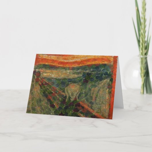 Der Avocado Scream Fine Art Vegan Spoof Karte (Vorderseite)