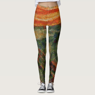 Der Avocado Scream Fine Art Vegan Spoof Leggings