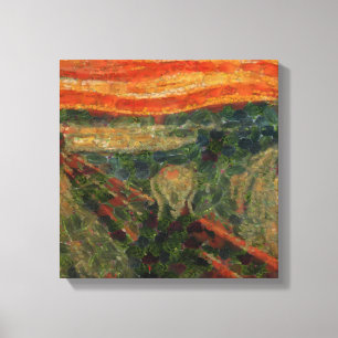 Der Avocado Scream Fine Art Vegan Spoof Leinwanddruck