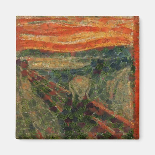 Der Avocado Scream Fine Art Vegan Spoof Magnet (Vorne)