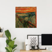 Der Avocado Scream Fine Art Vegan Spoof Poster (Heimbüro)