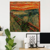 Der Avocado Scream Fine Art Vegan Spoof Poster (Heimbüro)