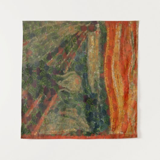 Der Avocado Scream Fine Art Vegan Spoof Wandteppich (Vorderseite (Horizontal))