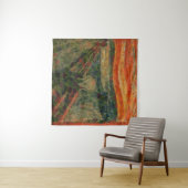 Der Avocado Scream Fine Art Vegan Spoof Wandteppich (Beispiel (Horizontal))