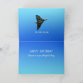 Der Avro Vulcan glücklich Geburtstag personalisier Karte (Innenseite)