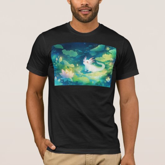 Der Axolotl Secret Garden T-Shirt (Vorderseite)