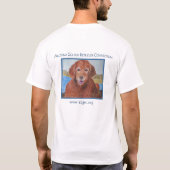 Der AZ Hitze entgehen - golden retriever-Art T-Shirt (Rückseite)